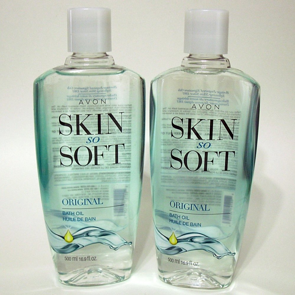 TWO Avon Skin So Soft Original BathOil 500…